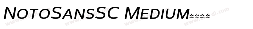 NotoSansSC Medium字体转换